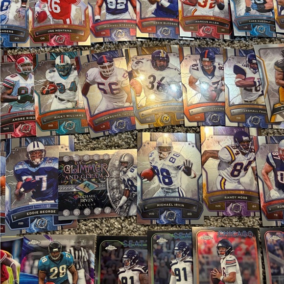 82 card lot of 2024 Topps Chrome & Resurgence football cards NFL - Picture 6 of 11